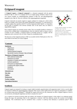 Grignard Reagent