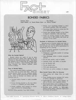 Bonded Fabrics