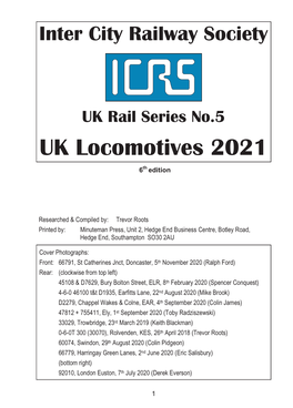 UK Locomotives 2021
