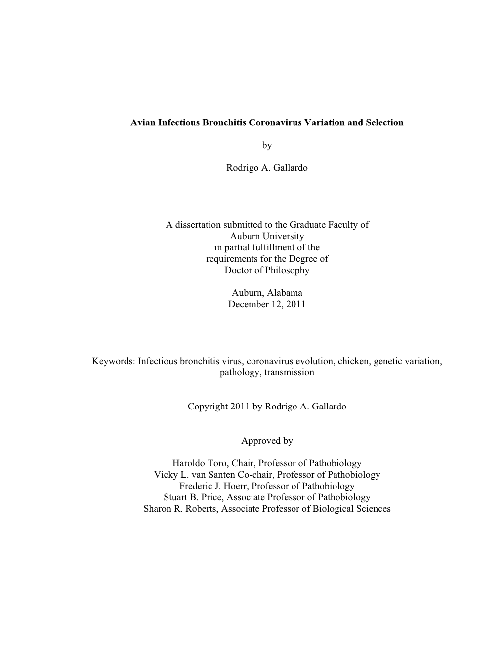 Avian Infectious Bronchitis Coronavirus Variation and Selection