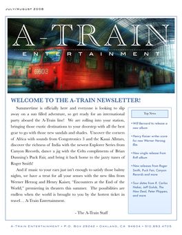 The A-Train Newsletter!