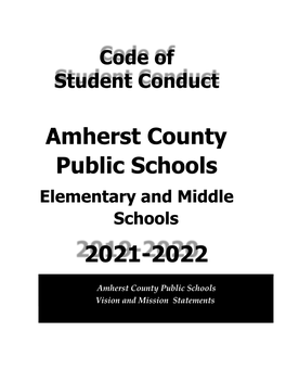 Amherst County Public Schools 2021-2022