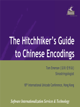 Chinese Encodings