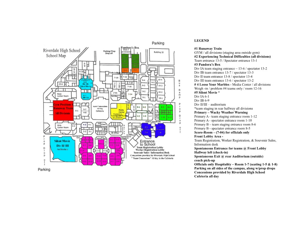 GYM / All Divisions (Staging Area Outside Gym)