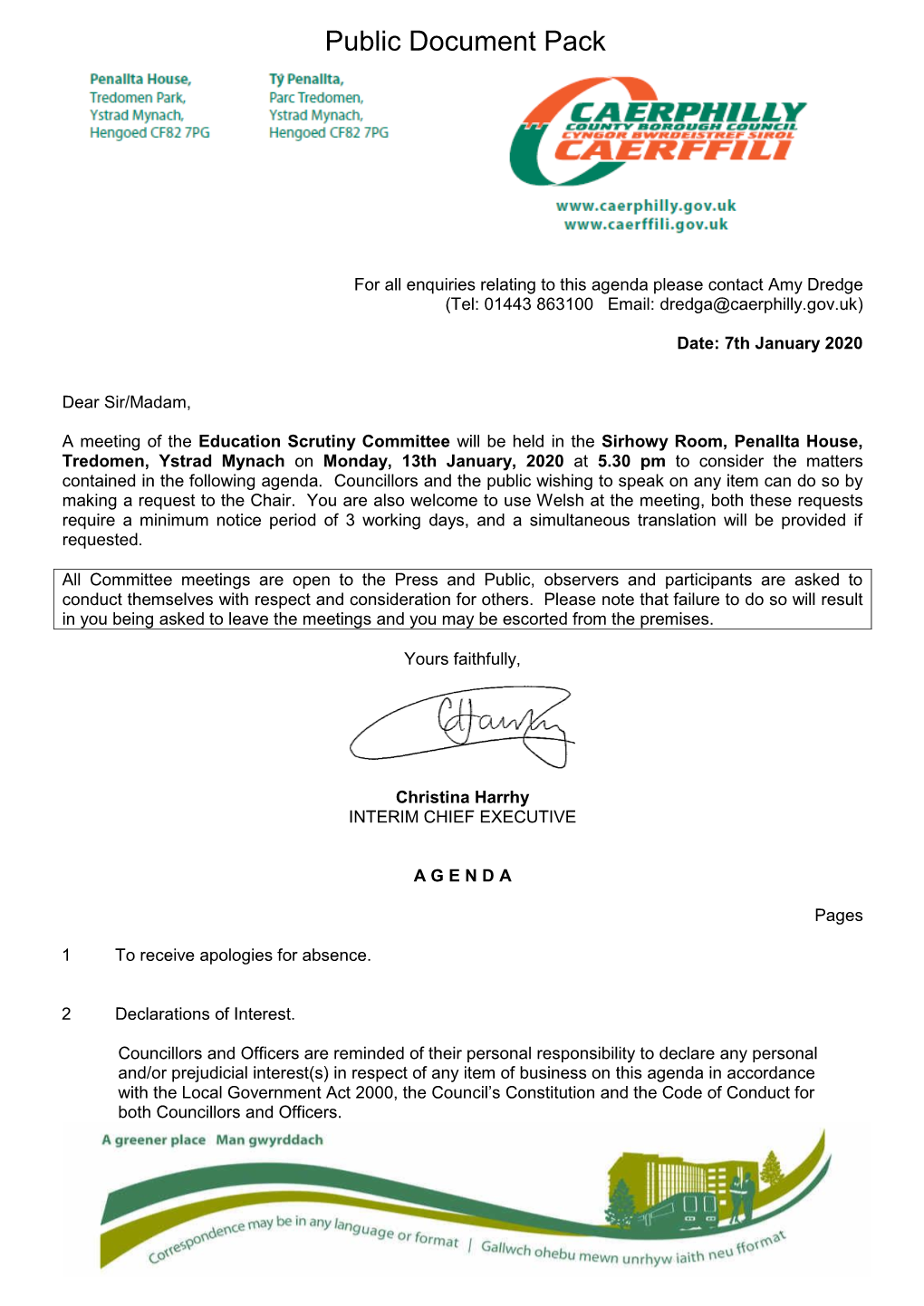 (Public Pack)Agenda Document for Education Scrutiny Committee, 13/01/2020 17:30