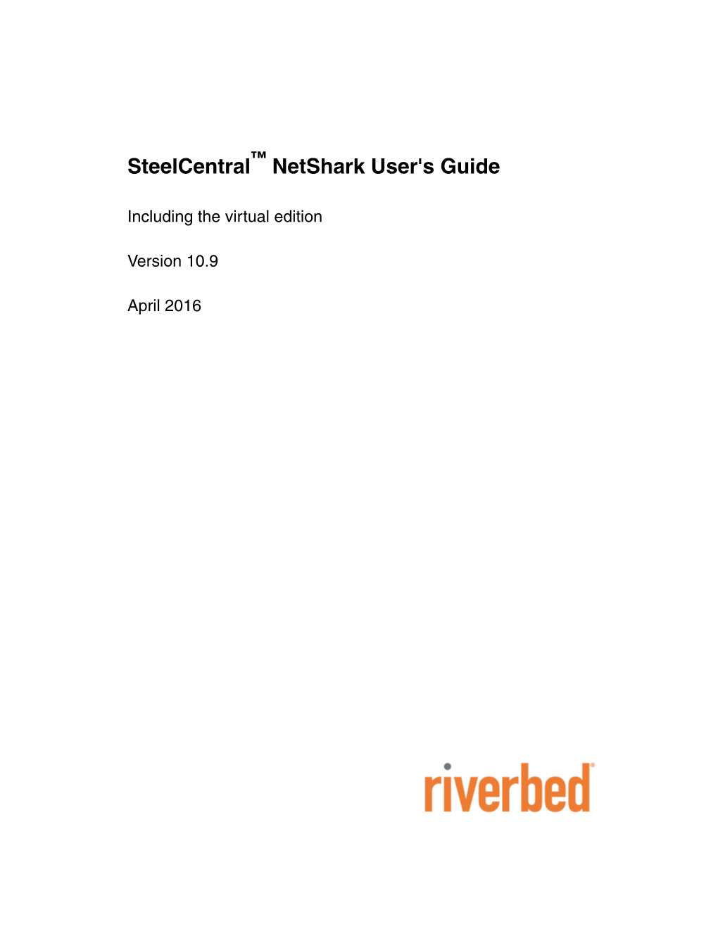 Steelcentral™ Netshark User's Guide