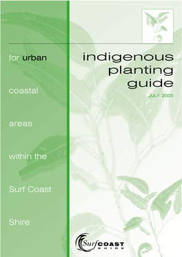 Indigenous Planting Guide – Surf