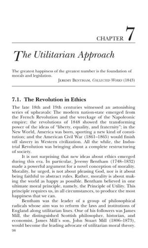 The Utilitarian Approach