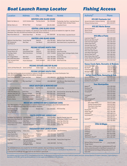 Fishing Access Boat Launch Ramp Locator