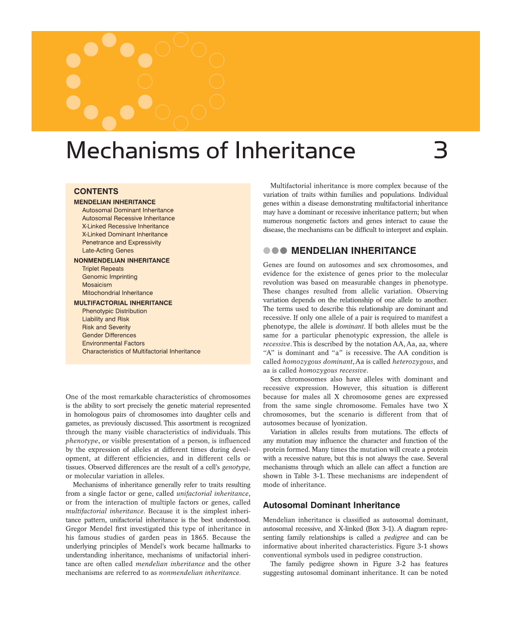 Mechanisms of Inheritance 3