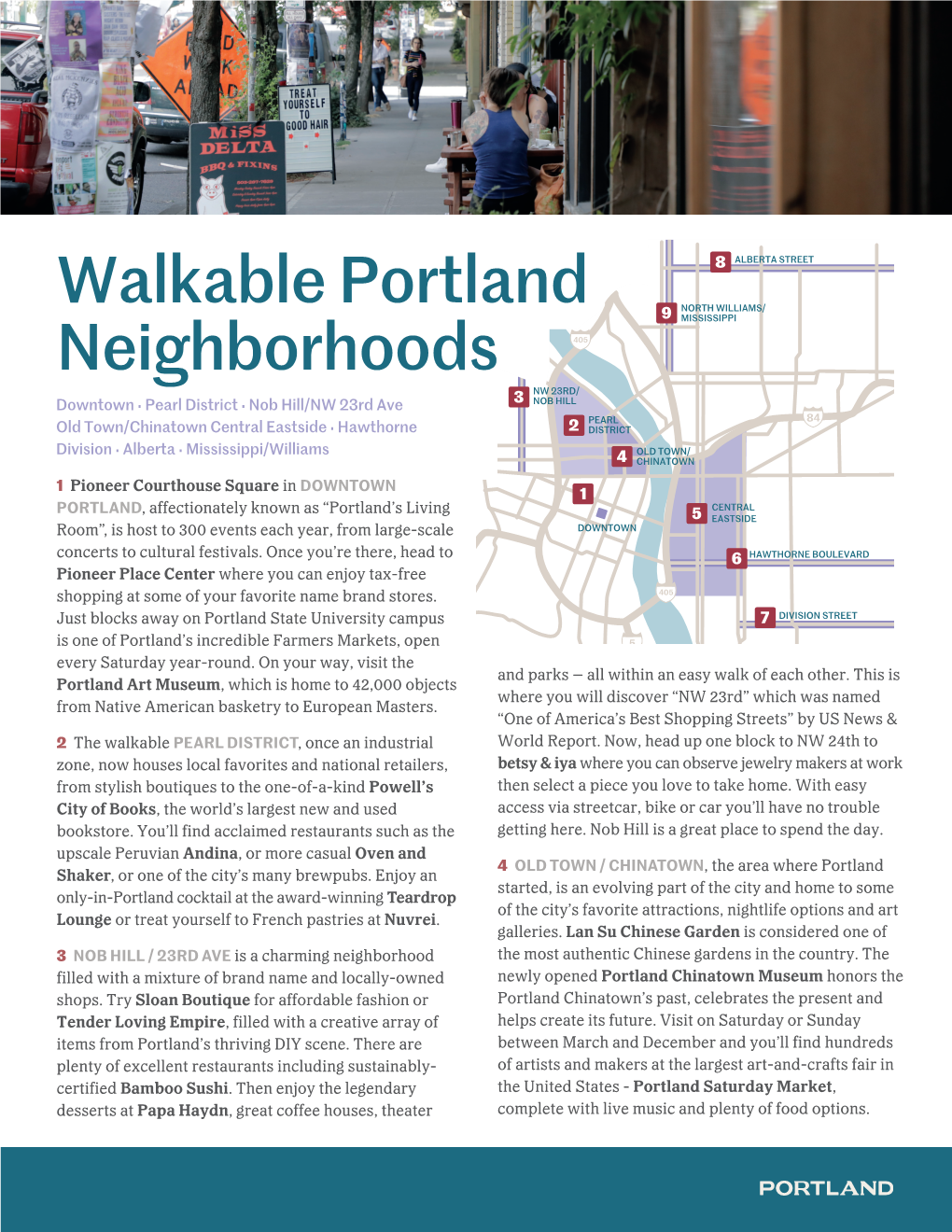 Walkable Portland Neighborhoods
