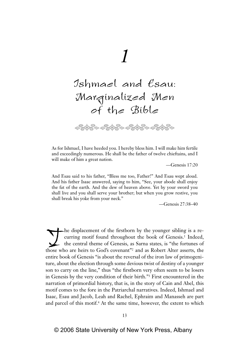Ishmael and Esau: Marginalized Men of the Bible