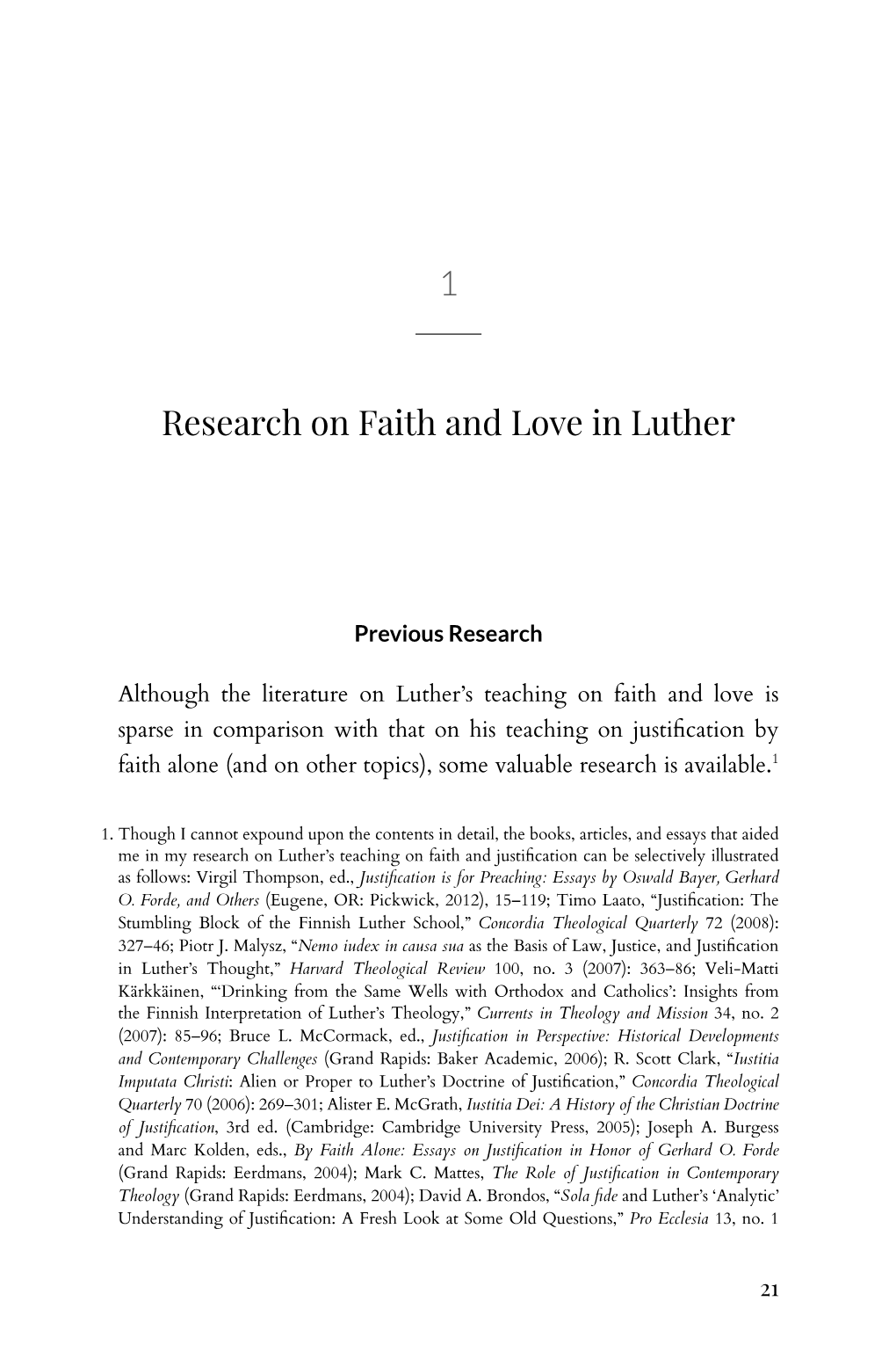 Luther on Faith and Love