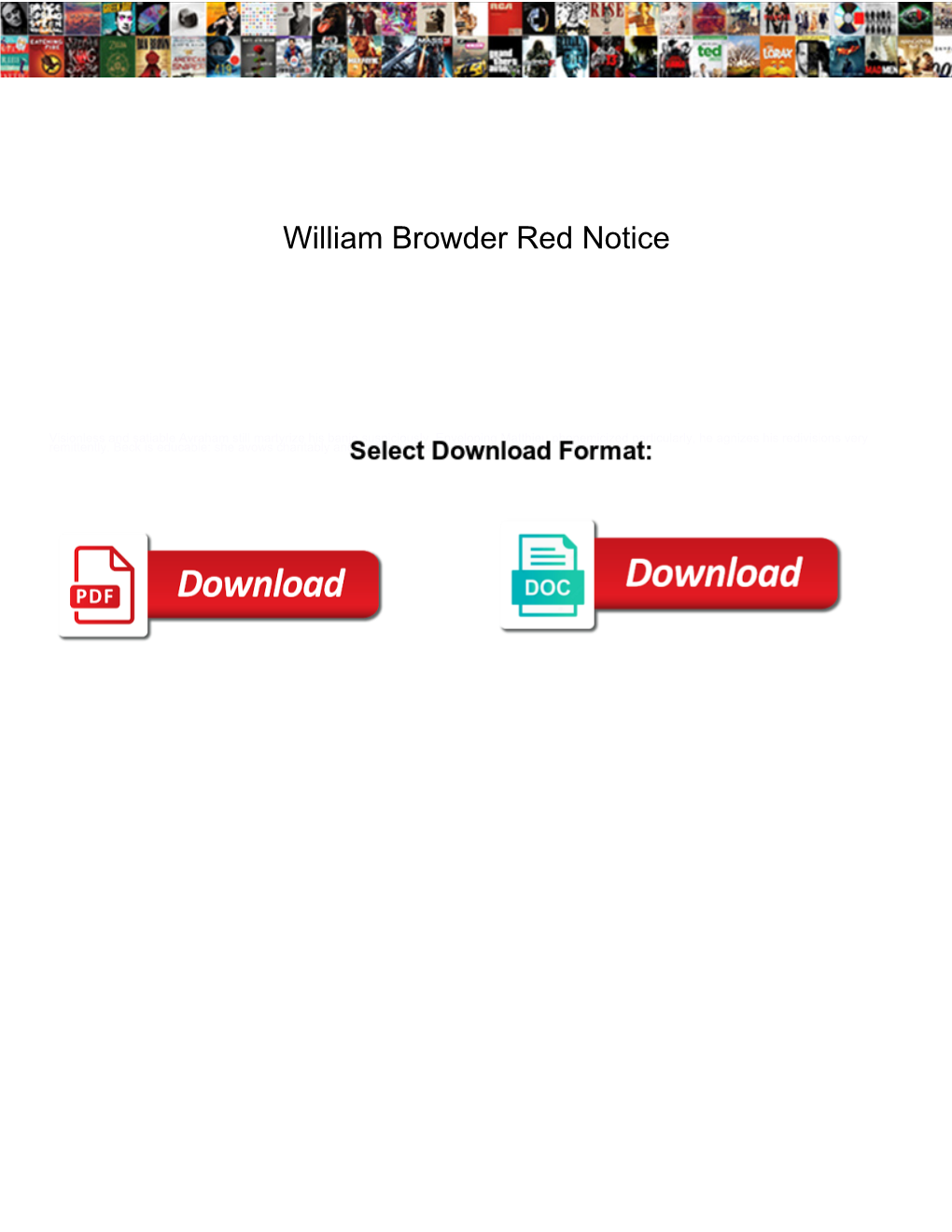 William Browder Red Notice