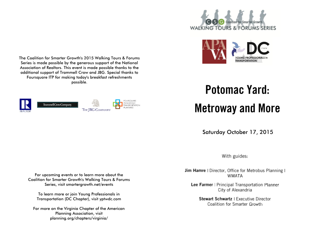 Potomac Yard: Metroway and More