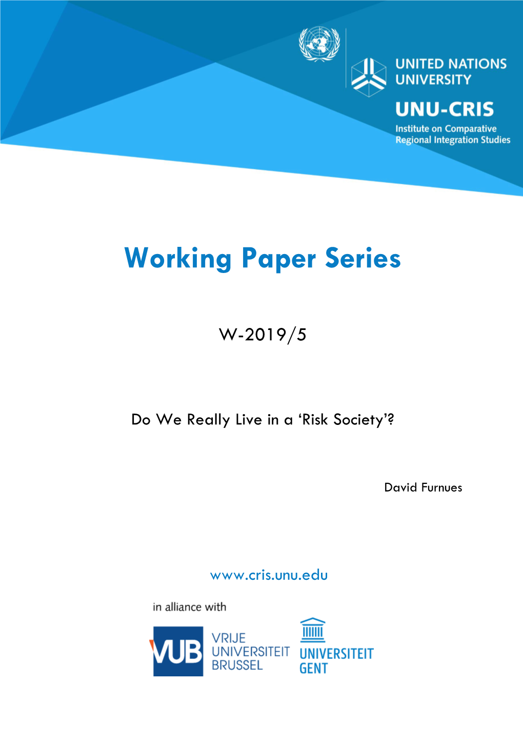 Working Paper Series