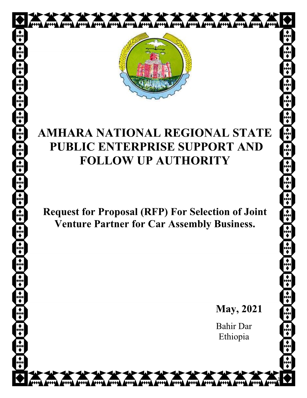 Final JV Proposal Document for Car Assembly