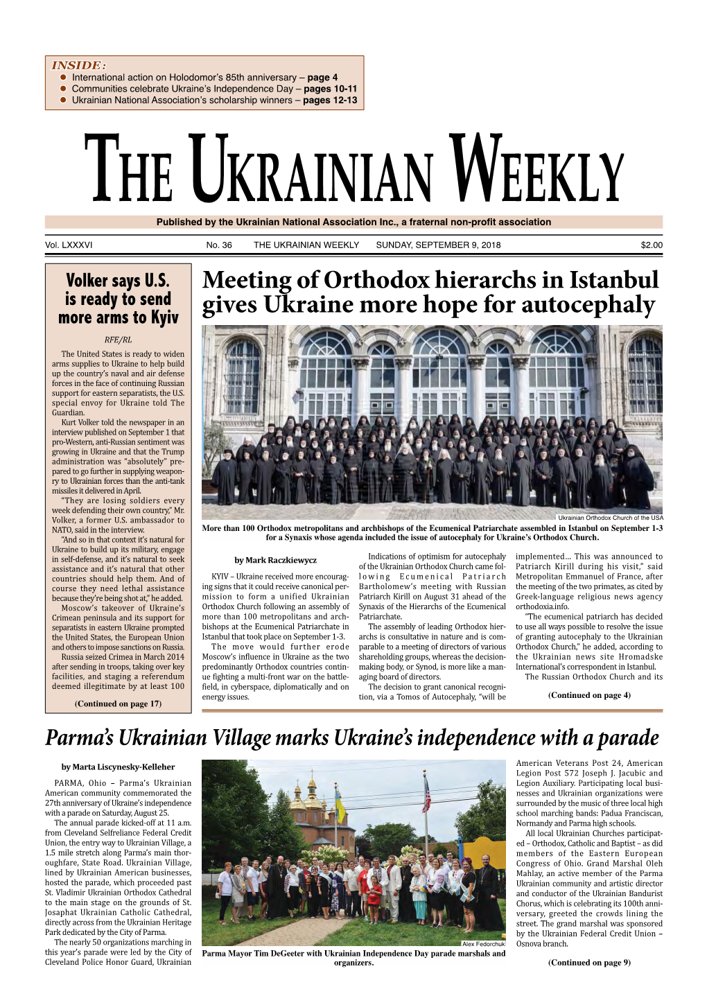 The Ukrainian Weekly, 2018