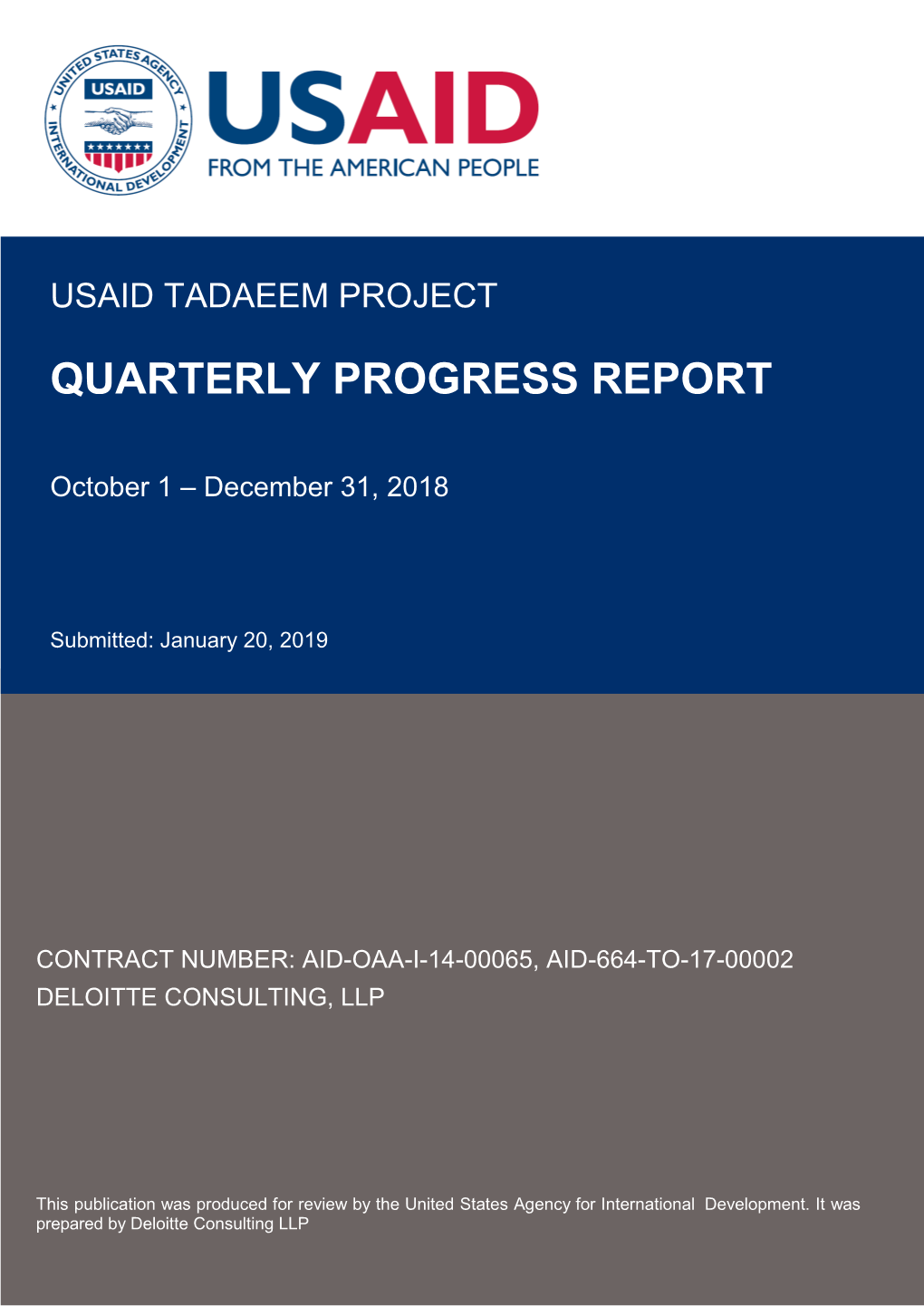 Usaid Tadaeem Project