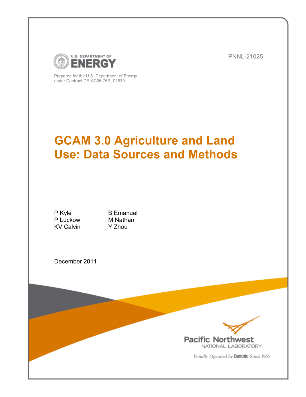 GCAM 3.0 Agriculture and Land Use: Data Sources and Methods