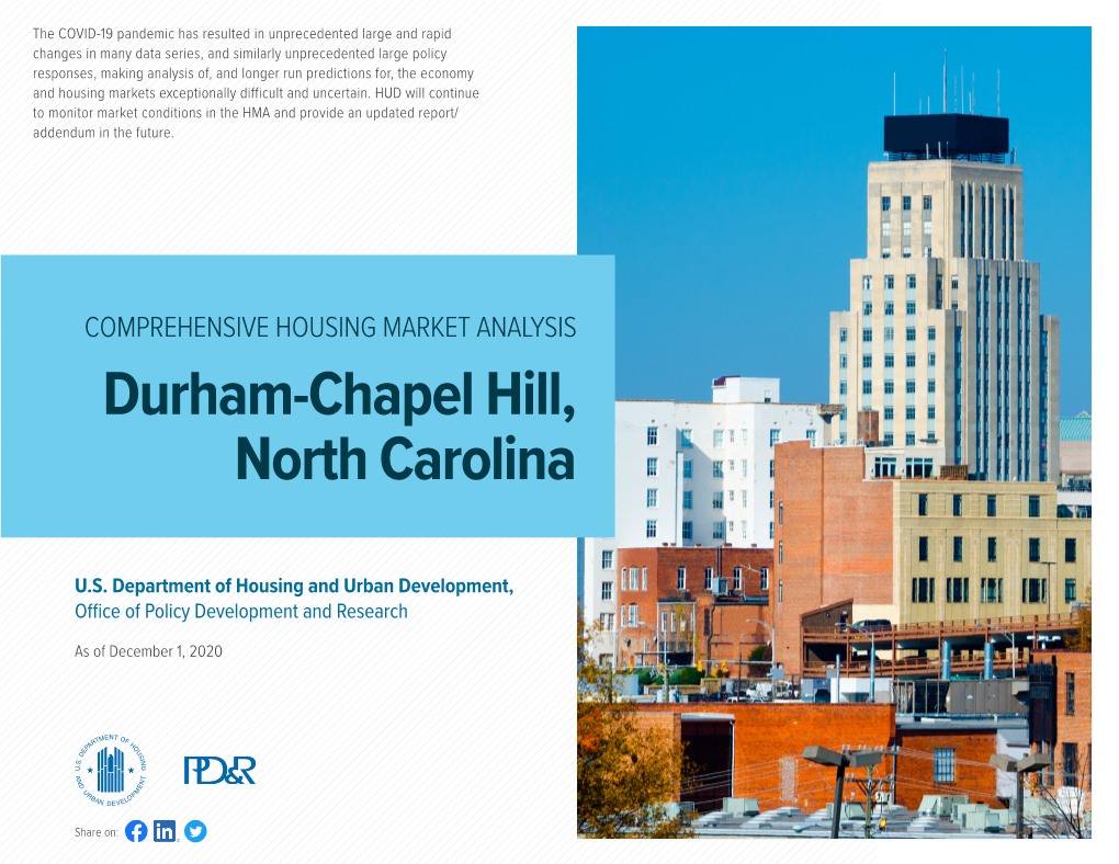 Comprehensive Housing Market Analysis for Durham-Chapel Hill
