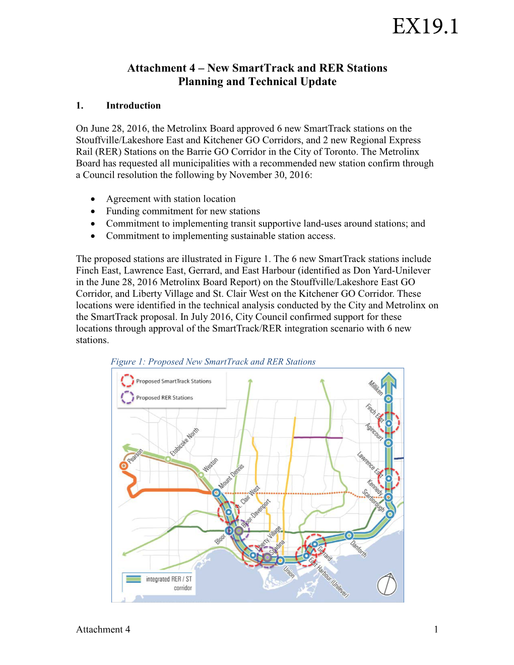 Attachment 4 – New Smarttrack and RER Stations Planning and Technical Update