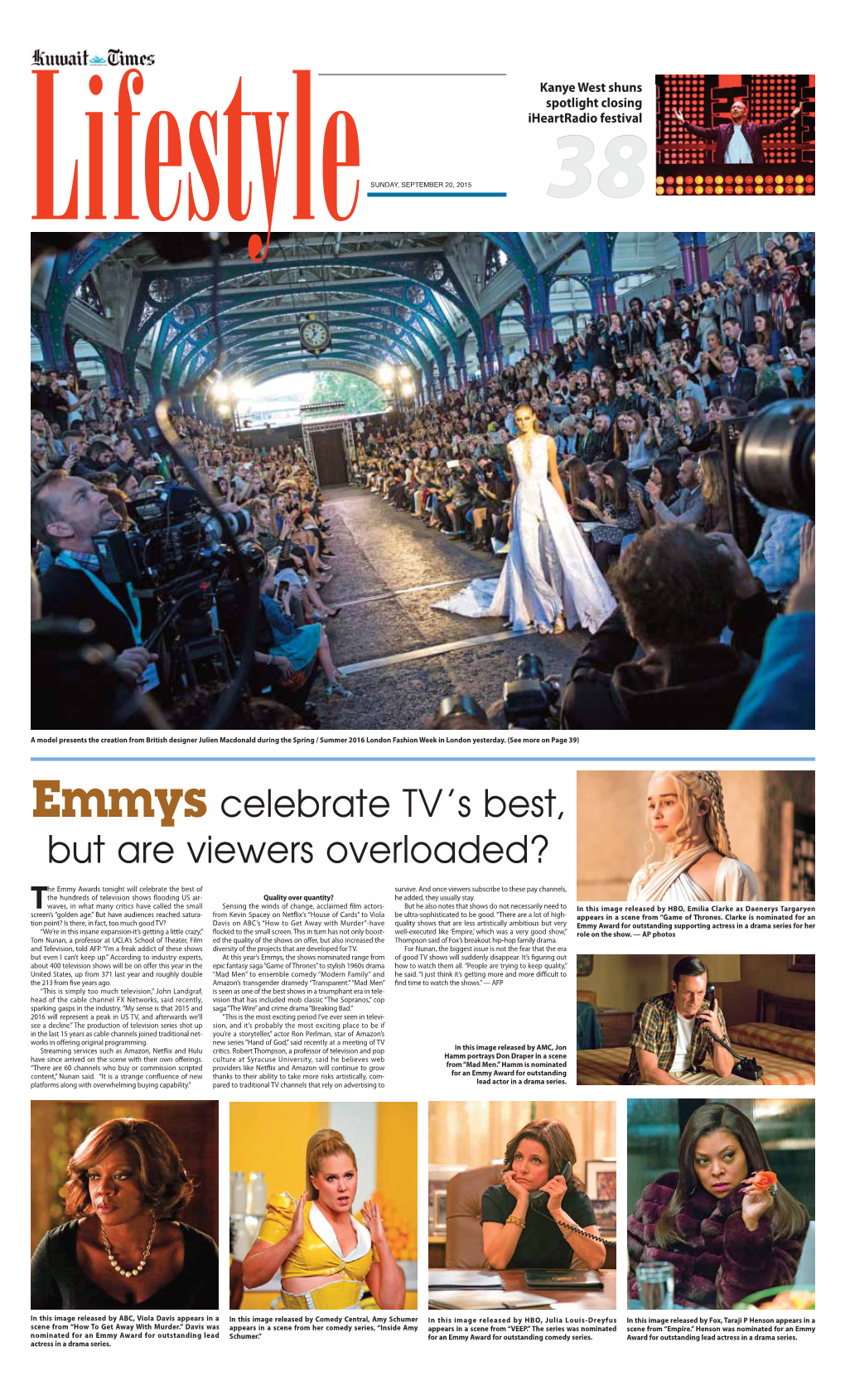 Emmys Celebrate TV's Best, but Are Viewers Overloaded?