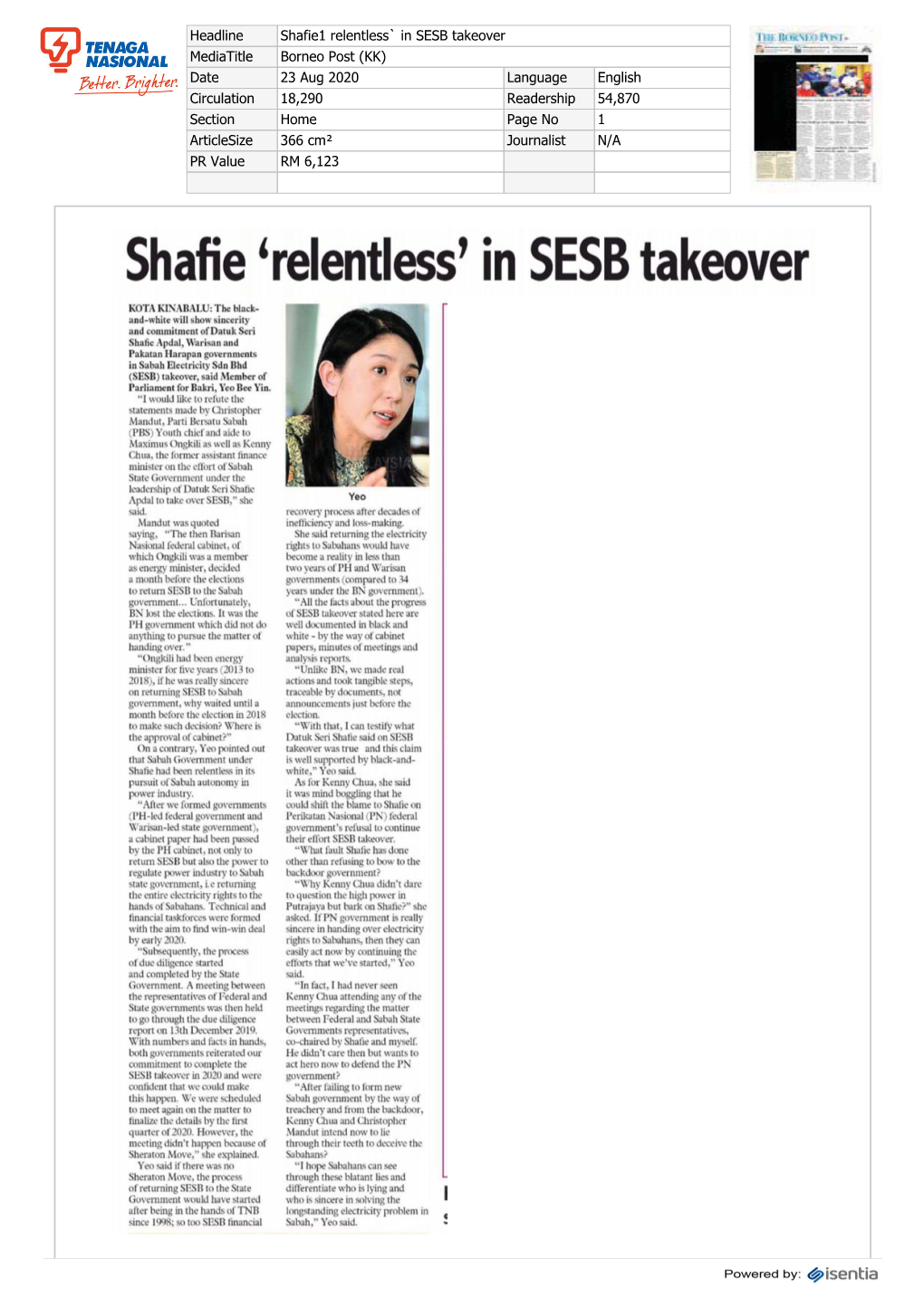 Shafie1relentless' in SESB Takeover