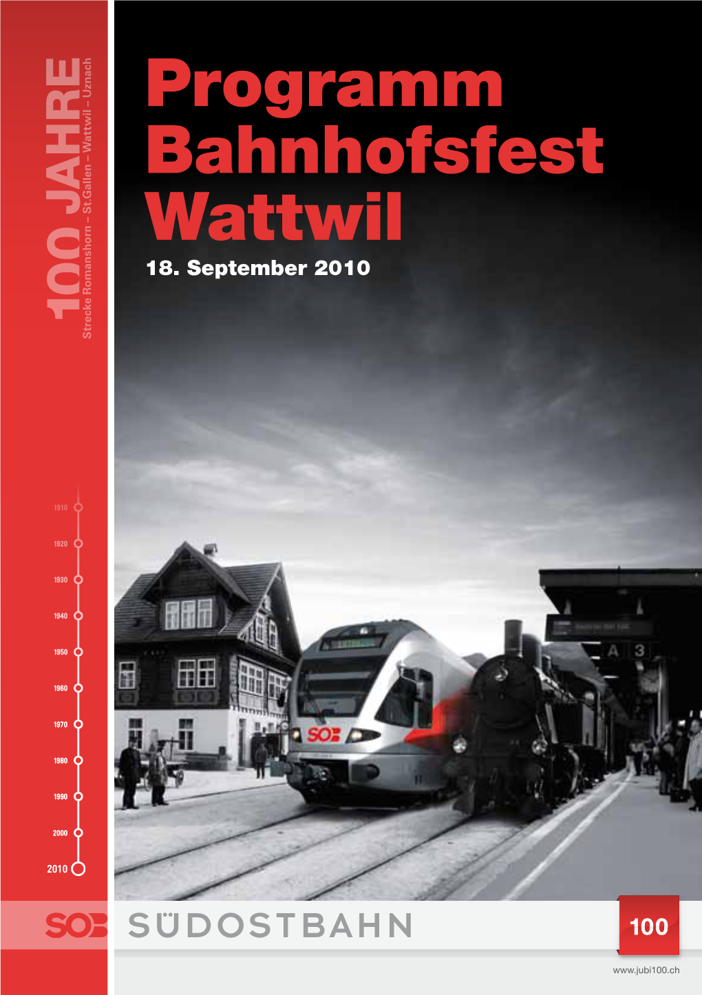 Programm Bahnhofsfest Wattwil