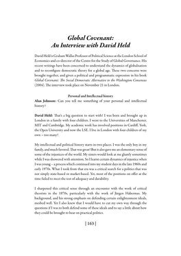Global Covenant: an Interview with David Held