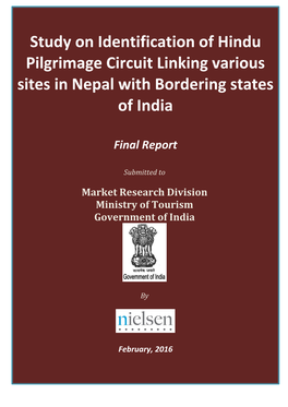 Study on Identification of Hindu Pilgrimage Circuit Linking Various Sites in Nepal with Bordering States of India