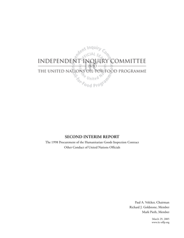 Independent Inquiry Committee Into the United Nations Oil-For-Food Programme