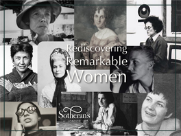 Rediscovering Remarkable Women Rediscovering Remarkable Women