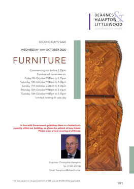 Sale Catalogue (Furniture)