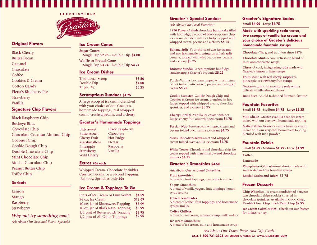 Graeters-Menu-Cincinnati.Pdf