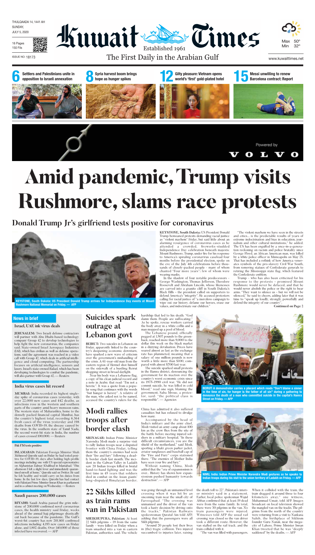 Amid Pandemic, Trump Visits Rushmore, Slams Race Protests
