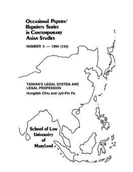 Taiwan's Legal System and Legal Profession*
