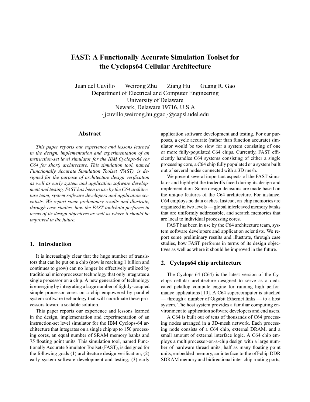 A Functionally Accurate Simulation Toolset for the Cyclops64 Cellular Architecture