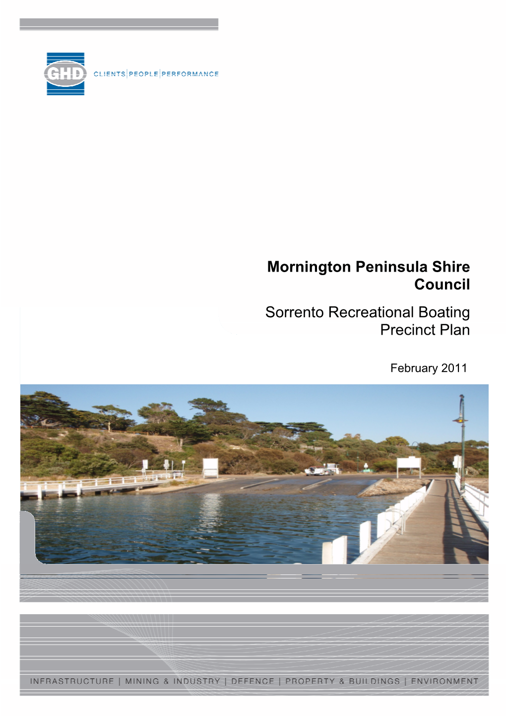 Mornington Peninsula Shire Council Sorrento Recreational Boating Precinct Plan