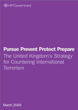 The United Kingdomâ€™S Strategy for Countering International Terrorism