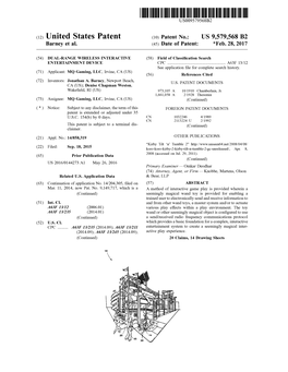 (12) United States Patent (10) Patent No.: US 9,579,568 B2 Barney Et Al