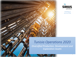 Tunisia Operations 2020 Diversified Production, Development and Exploration Assets