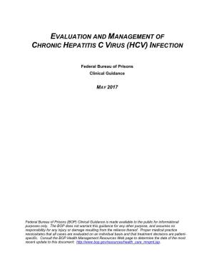 Evaluation and Management of Chronic Hepatitis C Virus Infection