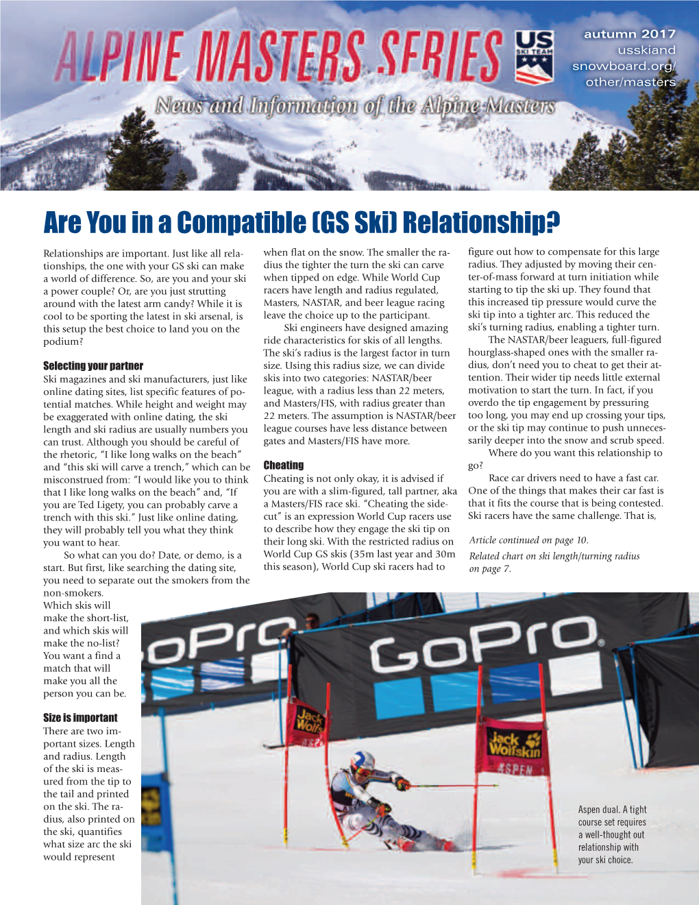 GS Ski) Relationship? Relationships Are Important