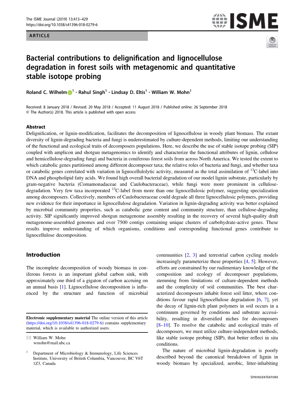 Bacterial Contributions to Delignification and Lignocellulose