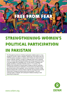Strengthening Women's Political Participation in Pakistan