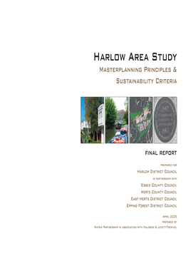Harlow Area Study Masterplanning Principles & Sustainability Criteria