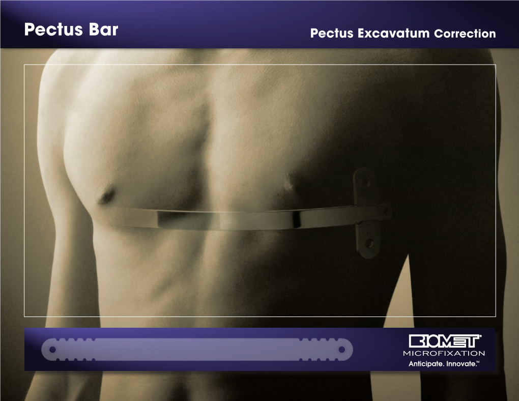 Pectus Bar Overview and Technique - DocsLib