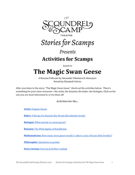 The Magic Swan Geese a Russian Folk-Tale by Alexander Nikolaevich Afanasyev Retold by Elizabeth Falcón