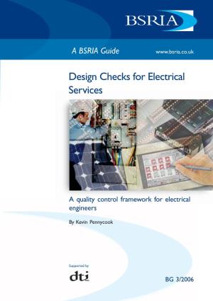 Design Checks for Electrical Services